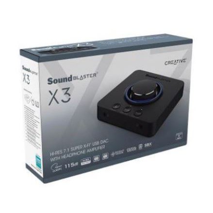 CREATIVE Sound 7.1Blaster X3 Hi-Res External USB DAC& Amp CREATIVE Sound 7.1Blaster X3 Hi-Res External USB DAC& Amp