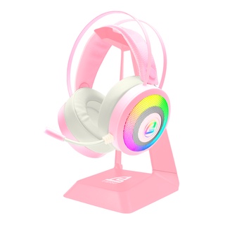 ภาพขนาดย่อของภาพหน้าปกสินค้าที่แขวนหูฟัง Signo Gaming Acc Headphone Stand Tempus HS-800 / HS-800P (สีชมพู). จากร้าน mahaprom_intercom บน Shopee