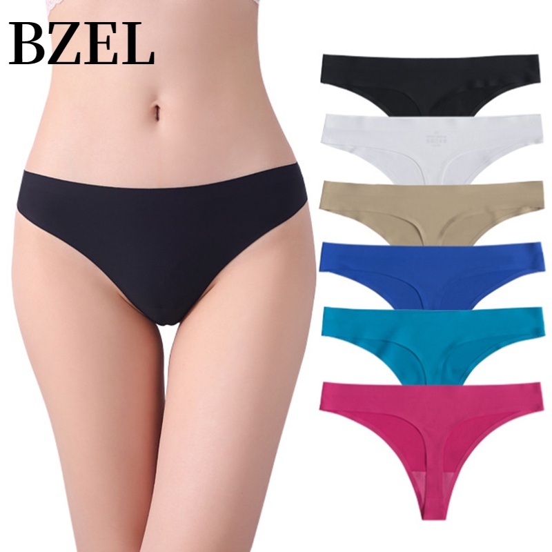 bzel-กางเกงชั้นในจีสตริง-ไร้รอยต่อ-ระบายอากาศ-เซ็กซี่-แฟชั่นสําหรับผู้หญิง-พร้อมส่ง