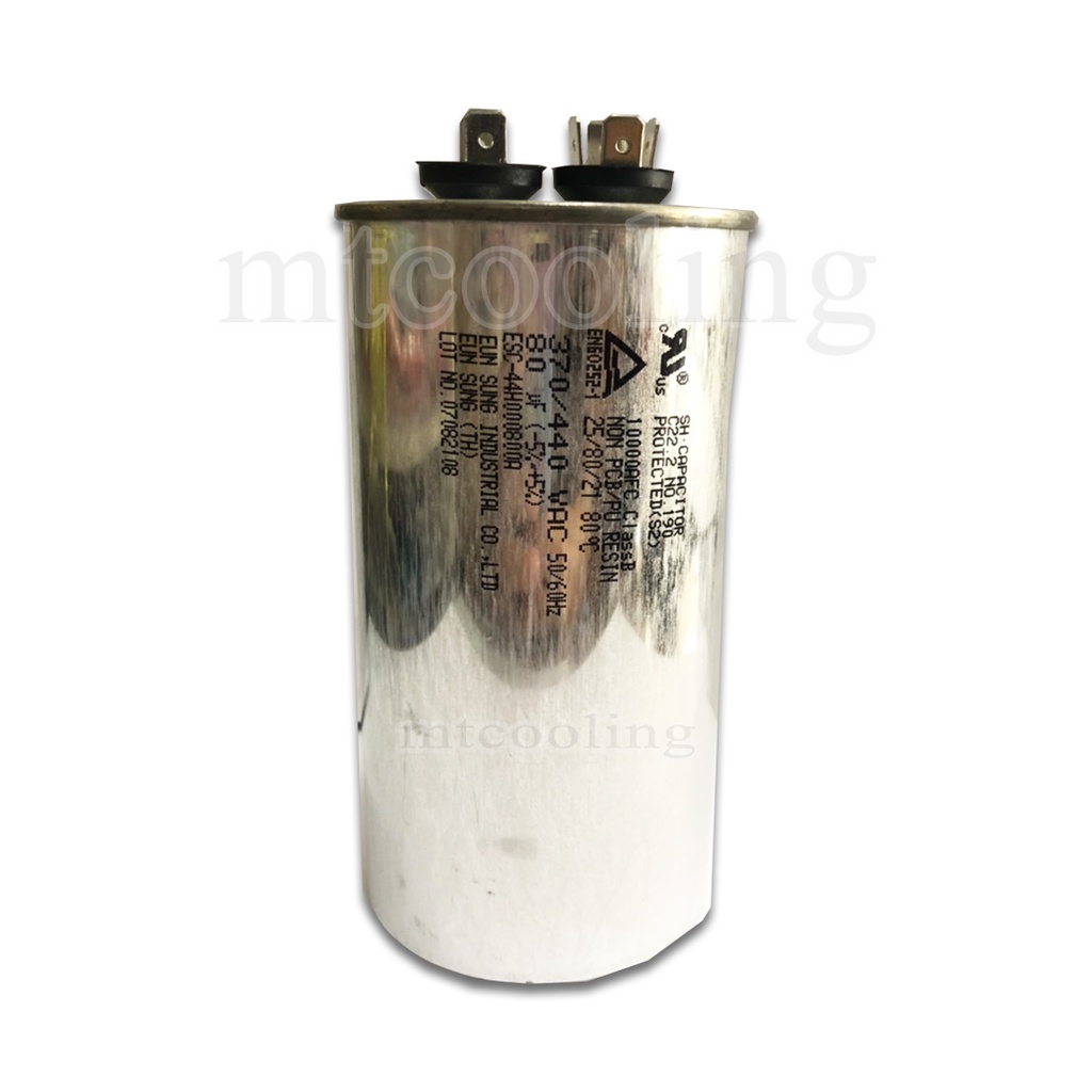 รันคาปาซิเตอร์-capacitor-แคปรัน-รันนิ่งแอร์-ขนาด-80-uf-5-ไฟ-370-440-vac-50-60hz