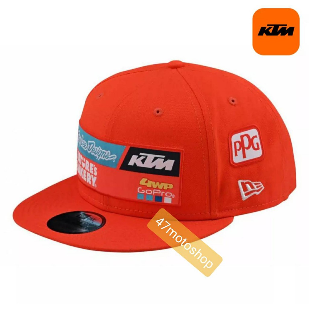 หมวกเเก๊ปทีมเเข่ง-ktm-2021-สีเเดง-หมวกทีมค่าย-ktm-ปี2021ตัวใหม่สีเเดง