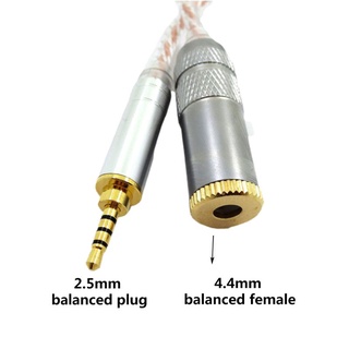 สายเคเบิ้ลอะแดปเตอร์แปลงหูฟัง Hifi Balance Audio Cable Male 2.5 มม. To 3.5 มม. 4.4 มม.