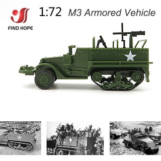 ภาพหน้าปกสินค้า1/72 M3 Armored Vehicle Half-Track Military Vehicle Plastic Assembly Model Kit ที่เกี่ยวข้อง