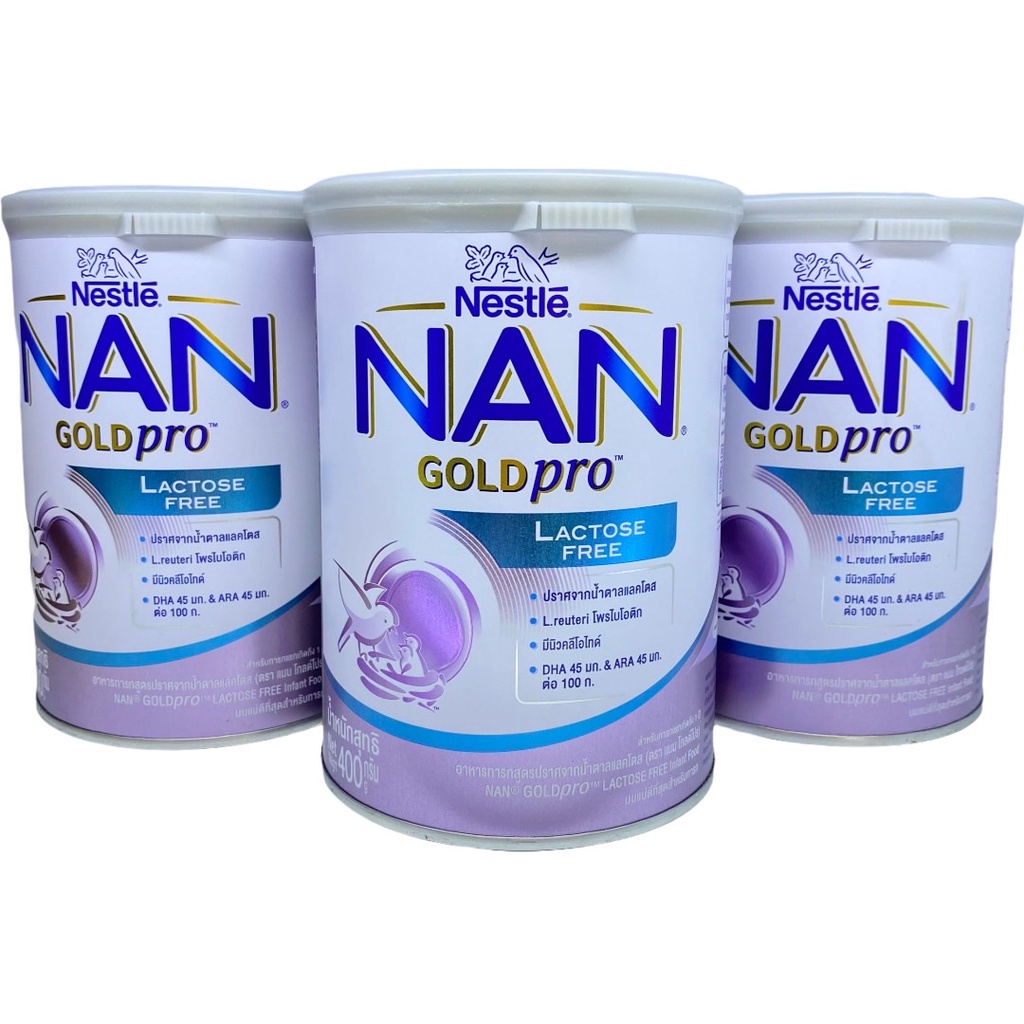 3-กระป๋อง-nan-goldpro-lactose-free-นมแนน-แลคโตสฟรี-สูตรปราศจากน้ำตาลแลคโตส-ขนาด-400-กรัม