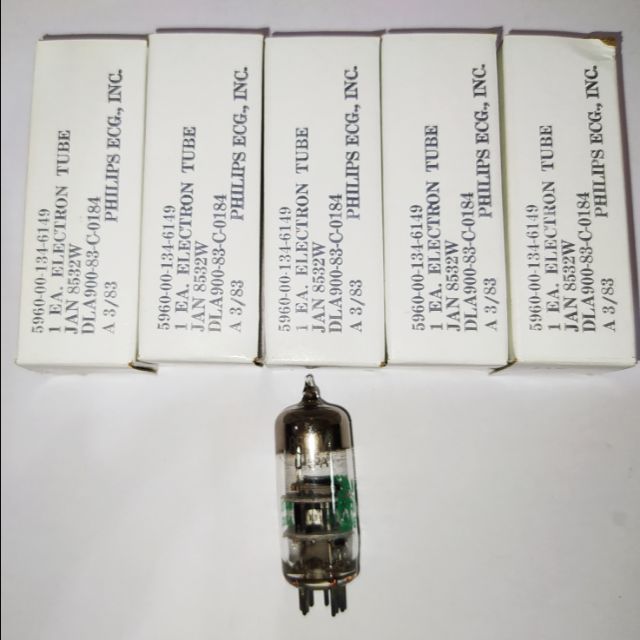 Tube électronique Philips EBC41 - NOS (New Old Stock) Testé - Neuf En Boîte D'origine