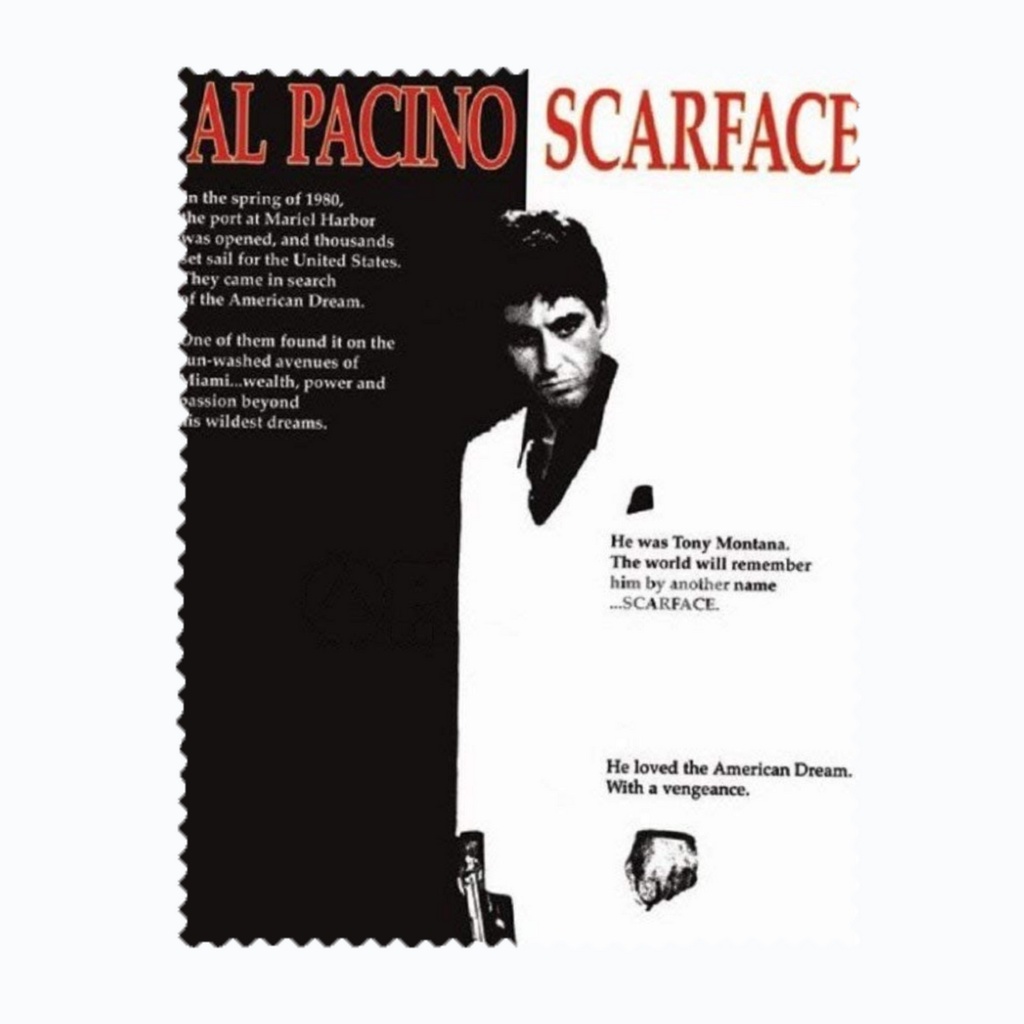 ผ้าเช็ดแว่นตา เช็ดเลนส์ ผ้าไมโครไฟเบอร์ ภาพยนตร์ หนัง Al Pacino