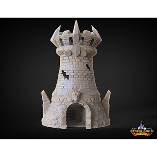 [Plastic] Fates End Dice Tower for Board Game/ Tabletop Games: Fighter Tower - หอคอยถอยเต๋า
