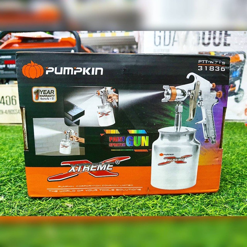 pumpkin-กาพ่นสี-xtreme-รุ่น-ptt-w71s-กาพ่นสีหัวฉีดขนาด-1-5-มม-ความจุ-400-cc-หัวพ่นปรับขนาดได้-ปรับปริมาณสีได้
