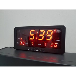 LED DIGITAL CLOCK นาฬิกาดิจิตอลปลุก ตั้งโต๊ะ ติดผนัง LED YX-1008