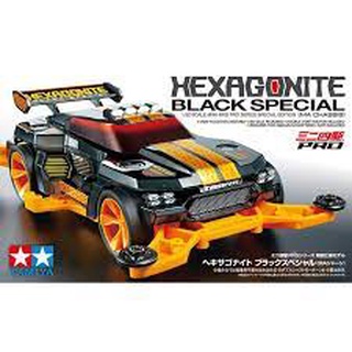 โมเดลรถมินิ4WD Tamiya Mini4WD 1/32 TA95565 Hexagonite Black SP (MA)
