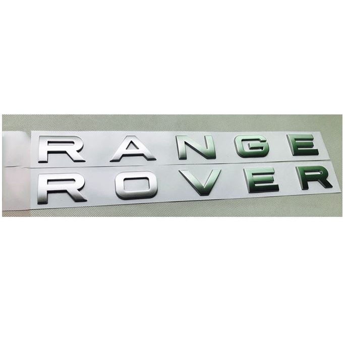 โลโก้ตัวอักษร แรนจ์โรเวอร์ แต่ง ติดฝากระโปรงหน้า หรือ หลัง RANGE ROVER ...