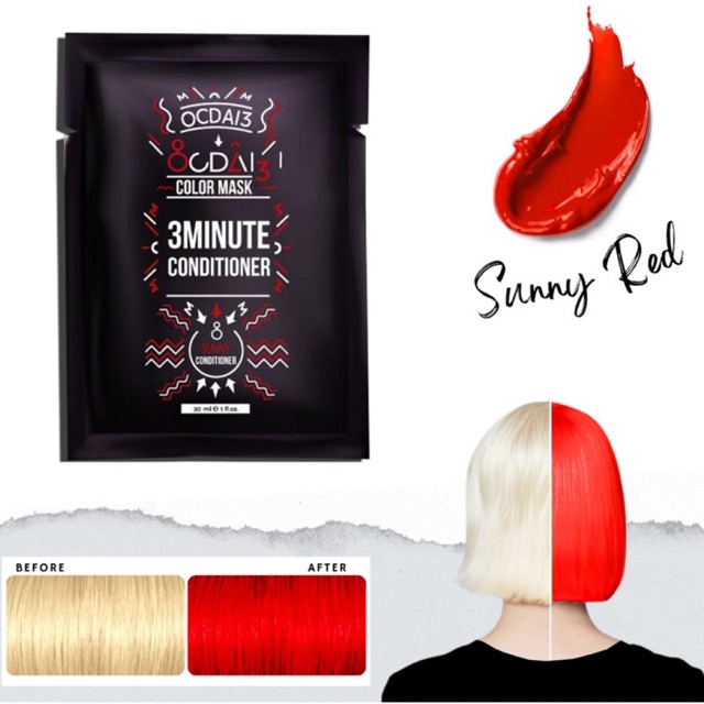 ภาพหน้าปกสินค้าทรีทเม้นท์เปลี่ยนสีผม OCDAI3 Sunny Red