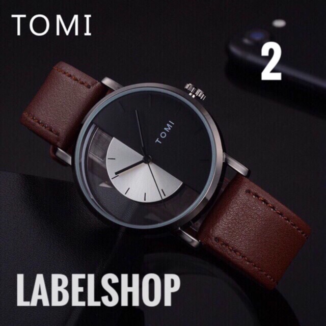 ภาพสินค้าลดไฟลุก นาฬิกา Tomi % รุ่น Half leaf ฟรีกล่อง มีเก็บเงินปลายทาง จากร้าน labelshop บน Shopee ภาพที่ 1