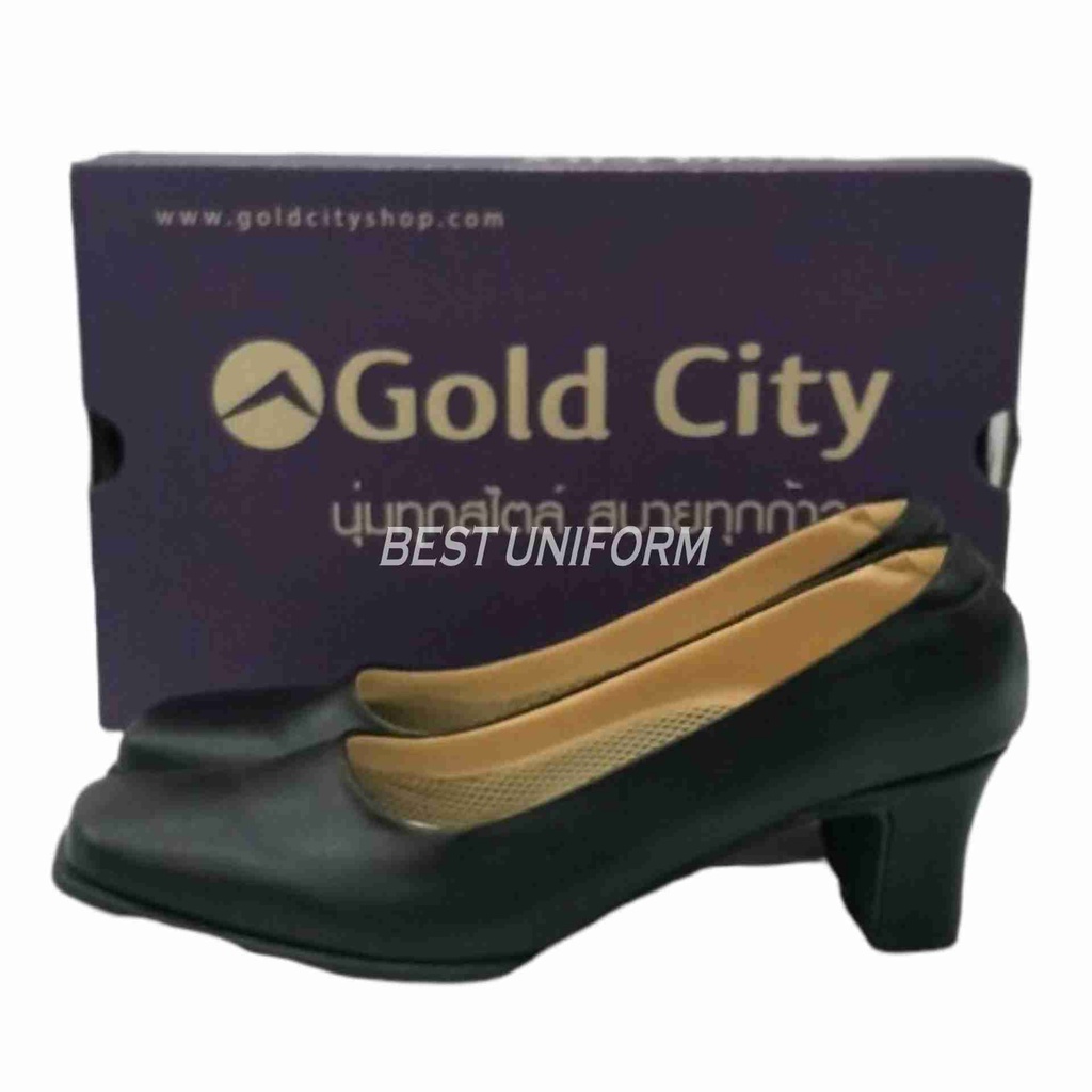 goldcity-รองเท้าคัชชูผู้หญิง-รองเท้านักศึกษา-รุ่น-c013-สีดำ