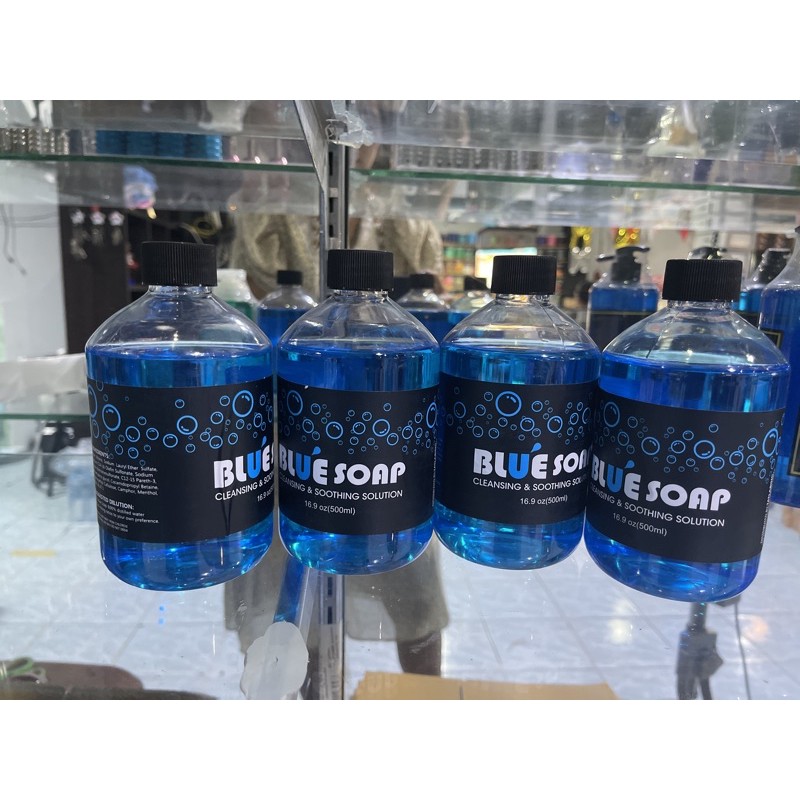 blue-soap-น้ำยาเช็ดทำความสะอาดรอยสัก-500ml