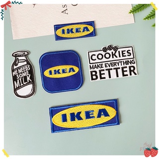 ♥ แผ่นแพทช์รีดนม IKEA - He Needs ♥ แผ่นแพทช์ รีดติดเสื้อ ลายคุกกี้ DIY 1 ชิ้น