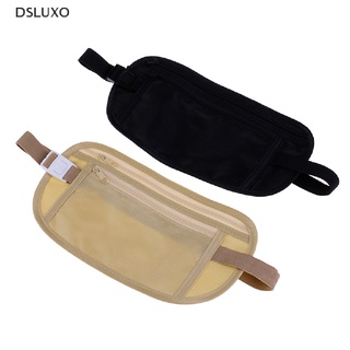 Dsluxo กระเป๋าสตางค์ กระเป๋าใส่หนังสือเดินทาง แบบคาดเอว เข็มขัดซ่อนเงิน สําหรับเดินทาง