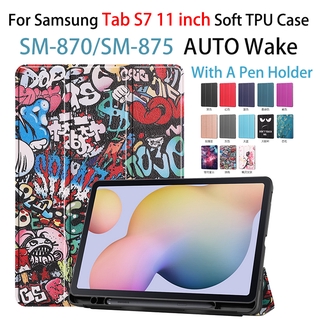 เคส Tpu นุ่ม ป้องกันรอย สําหรับ Samsung Galaxy Tab S 7 11 นิ้ว T 870 T 875