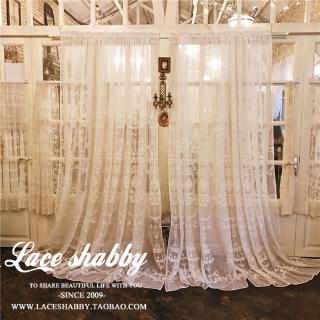 LACESHABBY นำเข้าที่กำหนดเองยุโรปฝรั่งเศสย้อนยุคบรรเทาเย็บปักถักร้อยแบบบาร็อคเสร็จหน้าต่างหน้าจอม่าน