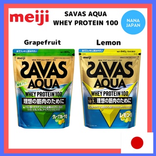 【Direct from Jay Protein 100pan】 Meiji SAVAS AQUA Whey Protein 100 Grapefruit / Lemon Flavor