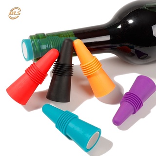1Pc Reusable Silicone Wine And Beverage Bottle Cap / Beer Beverage Champagne Closures