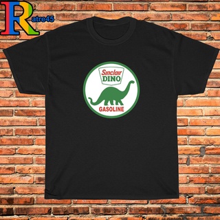 เสื้อยืด พิมพ์ลายโลโก้ Sinclair Dino Gasoline สไตล์วินเทจ คุณภาพสูง