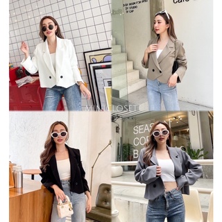 minicloset #blazer #เสื้อครอปสั้น #เสื้อสูทตัวสั้น #ครอปสั้น