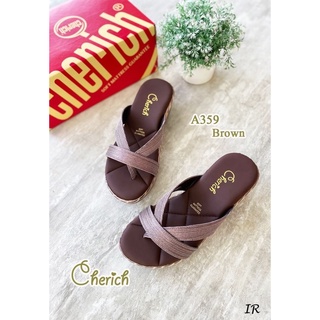 A359 รองเท้าหนังนิ่มทรงสวมคีบคาดเท้า งานโนกาวเย็บขอบใส่ทนใช้งานได้ยาวๆ