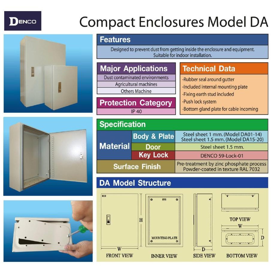 ตู้เหล็กกันฝุ่น ตู้เด็นโก้ DENCO DA-01 1ใบ ส่งฟรี ต้องการใบกำกับภาษี ...