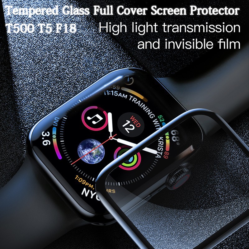 ภาพหน้าปกสินค้าตัวป้องกันหน้าจอเหมาะสำหรับ Apple Watch 7 6 5 4 3 2 ตัวป้องกันกระจกนิรภัยเข้ากันได้กับ Smart Watch T500 X7 T55 HW12 จากร้าน wanted.th บน Shopee