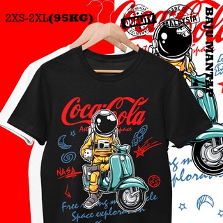 เสื้อครอปสายฝอ - บิ๊กกราฟิกนาซานักบินอวกาศCOCA-COLAเสื้อยืดผู้หญิงผู้ชายBAJUเสื้อยืดPREMEMPUANLELAK