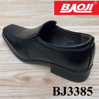 ภาพขนาดย่อของภาพหน้าปกสินค้ารองเท้าคัดชูหนังสีดำ Baoji BJ 3385 (39-45) จากร้าน wilai1_shoe บน Shopee ภาพที่ 4