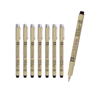 โปรโมชั่น : SAKURA MICRON DRAWING PEN ปากกาตัดเส้น สีดำ หลายขนาด
