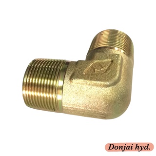 ภาพขนาดย่อของภาพหน้าปกสินค้าข้อต่อไฮดรอลิค ข้องอ Hydraulic Male 90 Elbow PT Thread เกลียว PT x PT ข้อต่องอ 90 องศา (250 Bar) จากร้าน donjai_hyd บน Shopee ภาพที่ 1