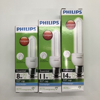 Philips หลอดตะเกียบประหยัดไฟ ซุปเปอร์คุ้ม 8w, 11w, 14w
