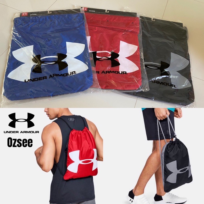 กระเป๋ากีฬา-under-armour-ozsee-sackpackแท้-กระเป๋าผ้าหูรูด-กระเป๋าสะพายหลัง-กระเป๋าใส่อุปกรณ์กีฬา