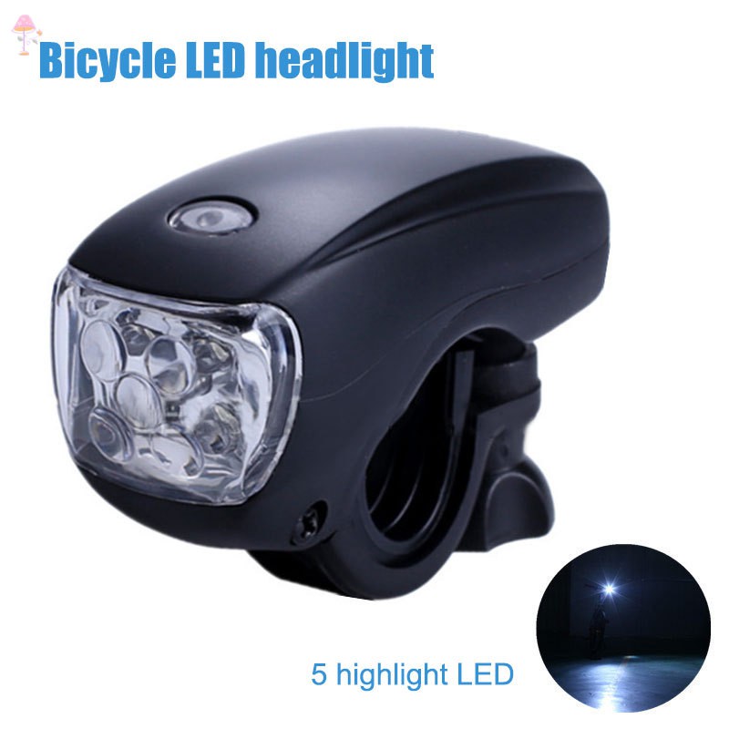 ภาพหน้าปกสินค้าLL ไฟฉาย 5 LED กันน้ำ สำหรับติดรถจักรยาน