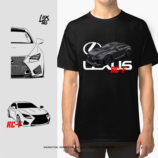 COD Lexus RCF Dongying Racing Performance Sports Car JDM Fans Modified Car Culture เสื้อยืดผ้าฝ้ายแท้แขนสั้นครึ่งแขน