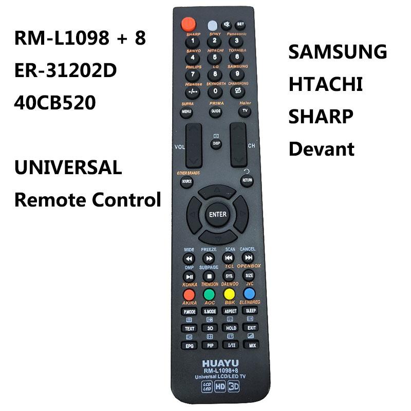 รีโมตคอนโทรลทีวี-led-lcd-rm-l1098-8-สําหรับ-huayu-er-31202d-40cb520-rm-l1098-8