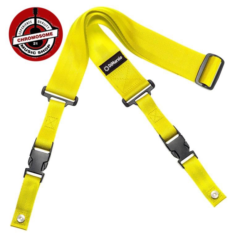 สายสะพายกีตาร์-dimarzio-2-inch-nylon-cliplock-สี-neon-yellow