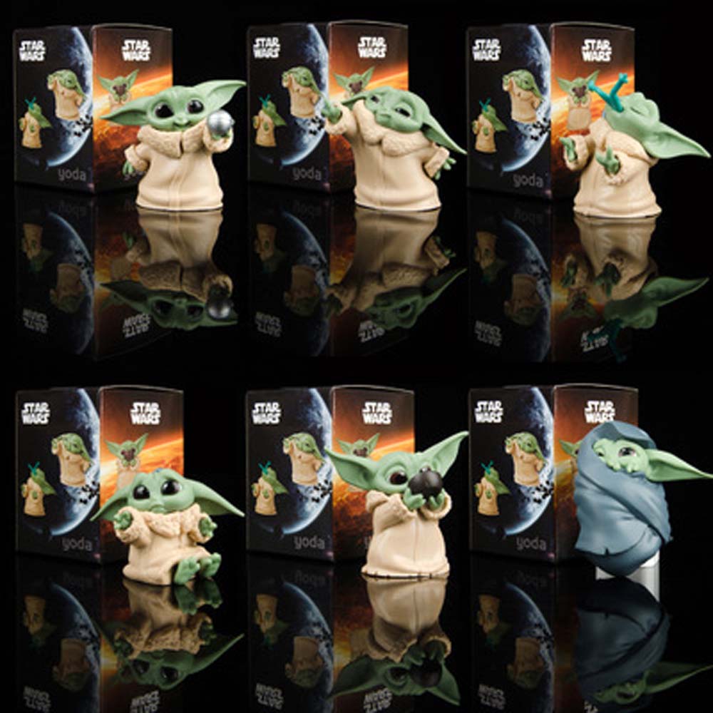 ภาพสินค้าMocho ตุ๊กตาฟิกเกอร์ The Mandalorian Baby Yoda 6 ชิ้น /ชุด จากร้าน mocho.th บน Shopee ภาพที่ 1