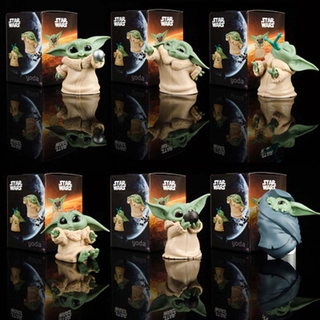 ภาพขนาดย่อของภาพหน้าปกสินค้าMocho ตุ๊กตาฟิกเกอร์ The Mandalorian Baby Yoda 6 ชิ้น /ชุด จากร้าน mocho.th บน Shopee ภาพที่ 1