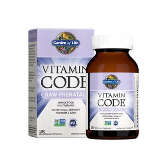 • พร้อมส่ง • Vitamin Code, Raw Prenatal / 180 Vegetarian Capsules