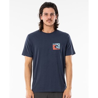 เสื้อยืดผ้าฝ้าย 100%RIP CURL   เสื้อยืดผู้ชาย CTERT9 ICON CUTOUT TEE A21S-3XL