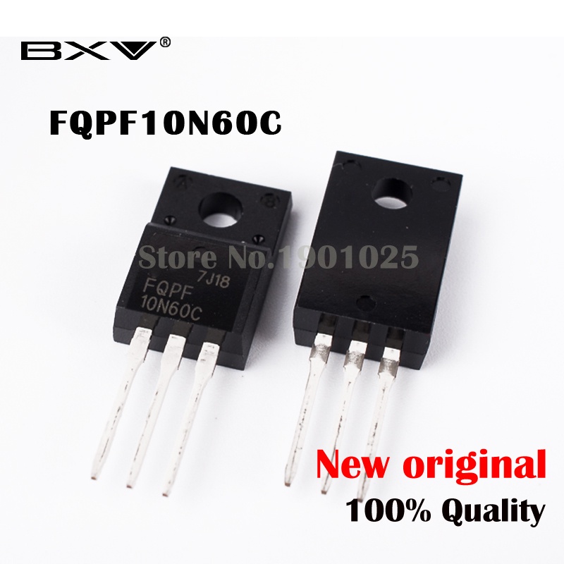 มอสเฟต-วงจรรวม-fqpf10n60c-to-220-10n60-to220-10n60c-10a-600v-10-ชิ้น