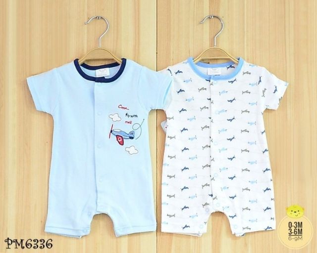 บอดี้สูท-มี-size-0-3m-3-6m-6-9m-ทั้งหมด-2-ชุด