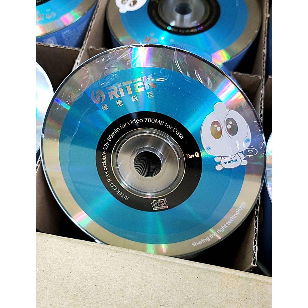 ภาพสินค้าแผ่นซีดี CD-R 700 MB ยี่ห้อ Ridata / Princo / RiBEST / HP CD-R 700 MB P50 (NOBOX) CD แผ่นซีดี 50 แผ่น จากร้าน jonezeerrangsit บน Shopee ภาพที่ 2