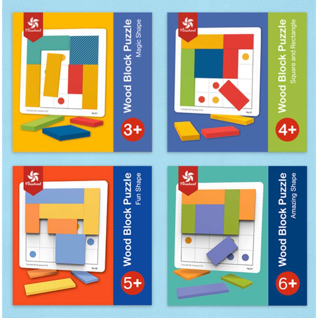 Wood Block Puzzle By Pinwheel Shopee Thailand