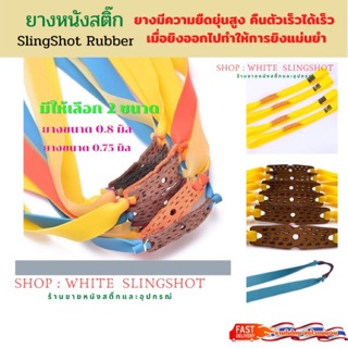 สินค้า Slingshot rubber 5 เส้น 99฿ สายหนังสติ๊ก ยางหนังสติ๊ก slingshots Presas ยางแบน