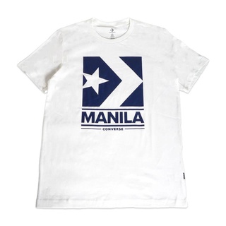 Converse Star Chevron Manila Tee White Men and Women Fashion